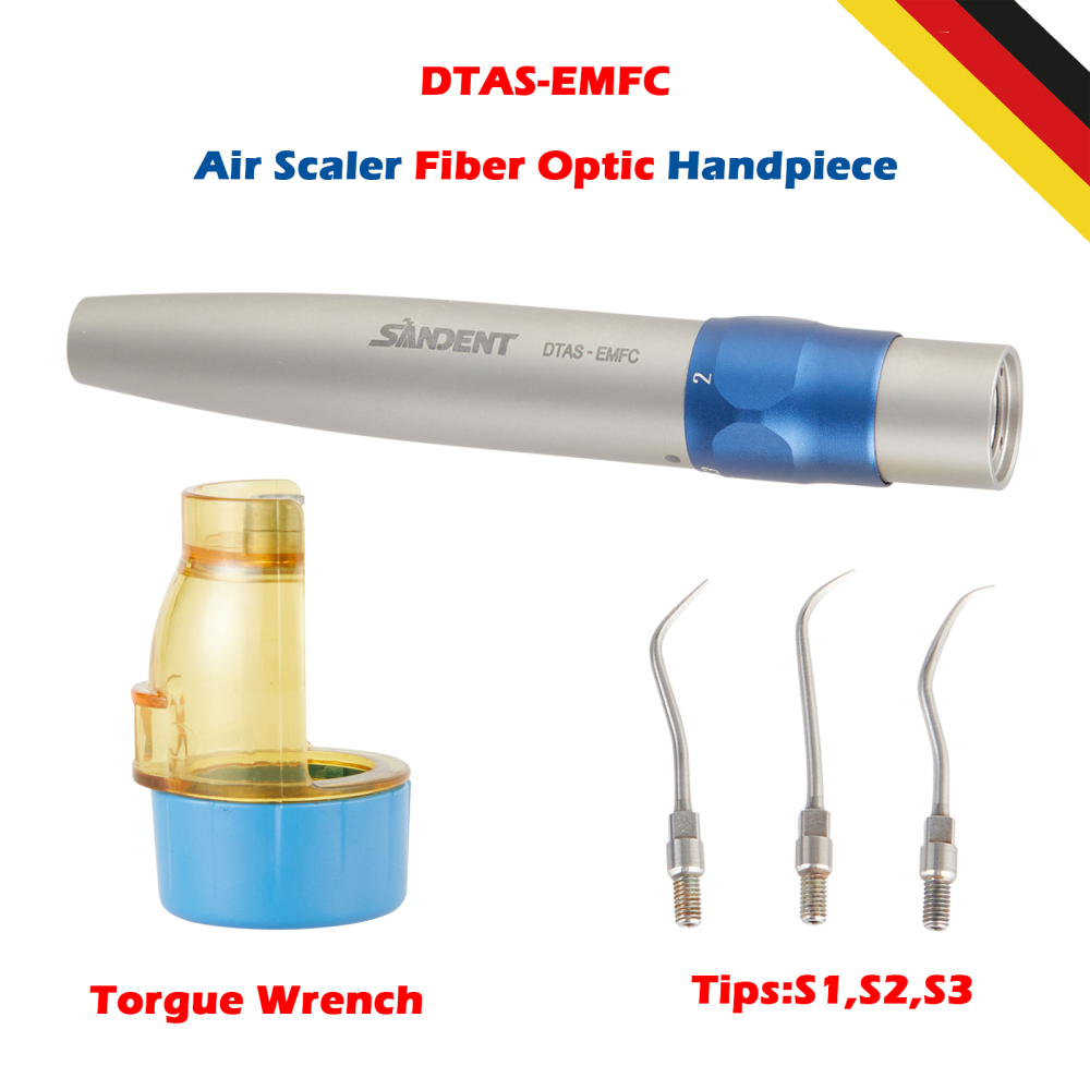 Kavo SONICflex Type Dental Hygienist Fiber Optic Air Scaler Handpiece +3 tips S1 S2 A3