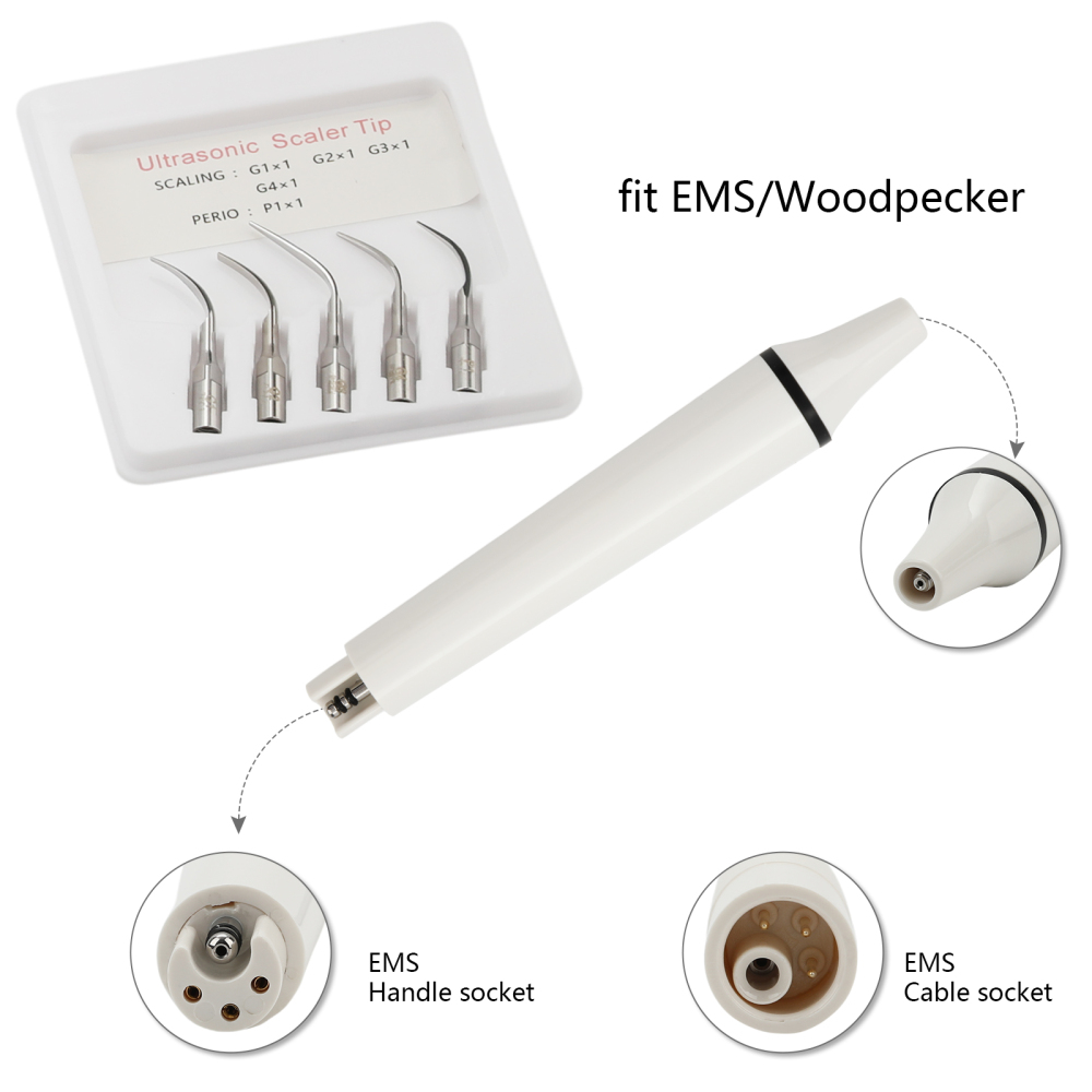 SK-E1/SK-E1L Dental Ultrasonic Piezo Scaler Unit Fit EMS LED/Non-LED handpiece & Tips