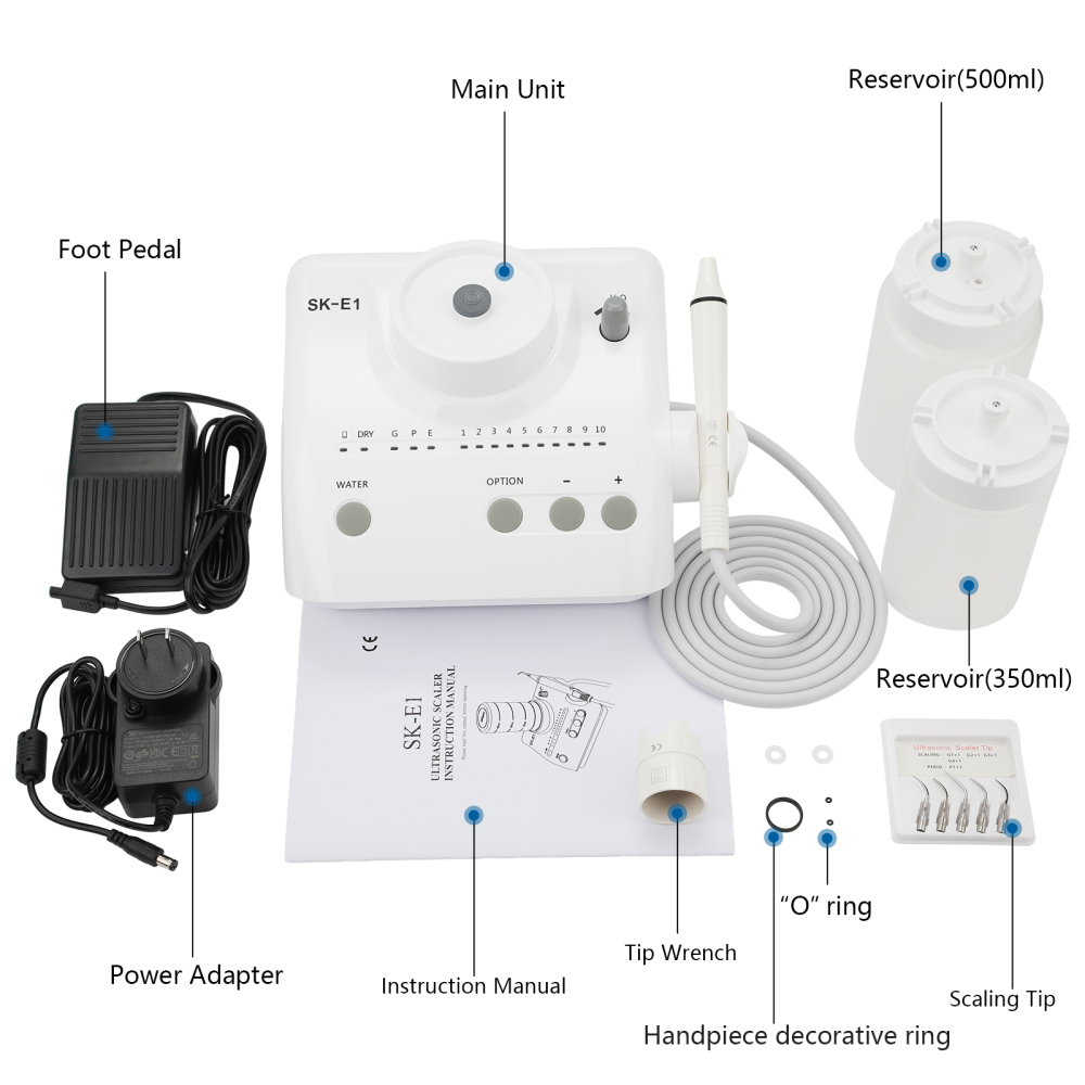 SKYSEA Dental Detachable Ultrasonic Piezo Scaler Unit Fit EMS/DTE SATELEC LED/Non-LED