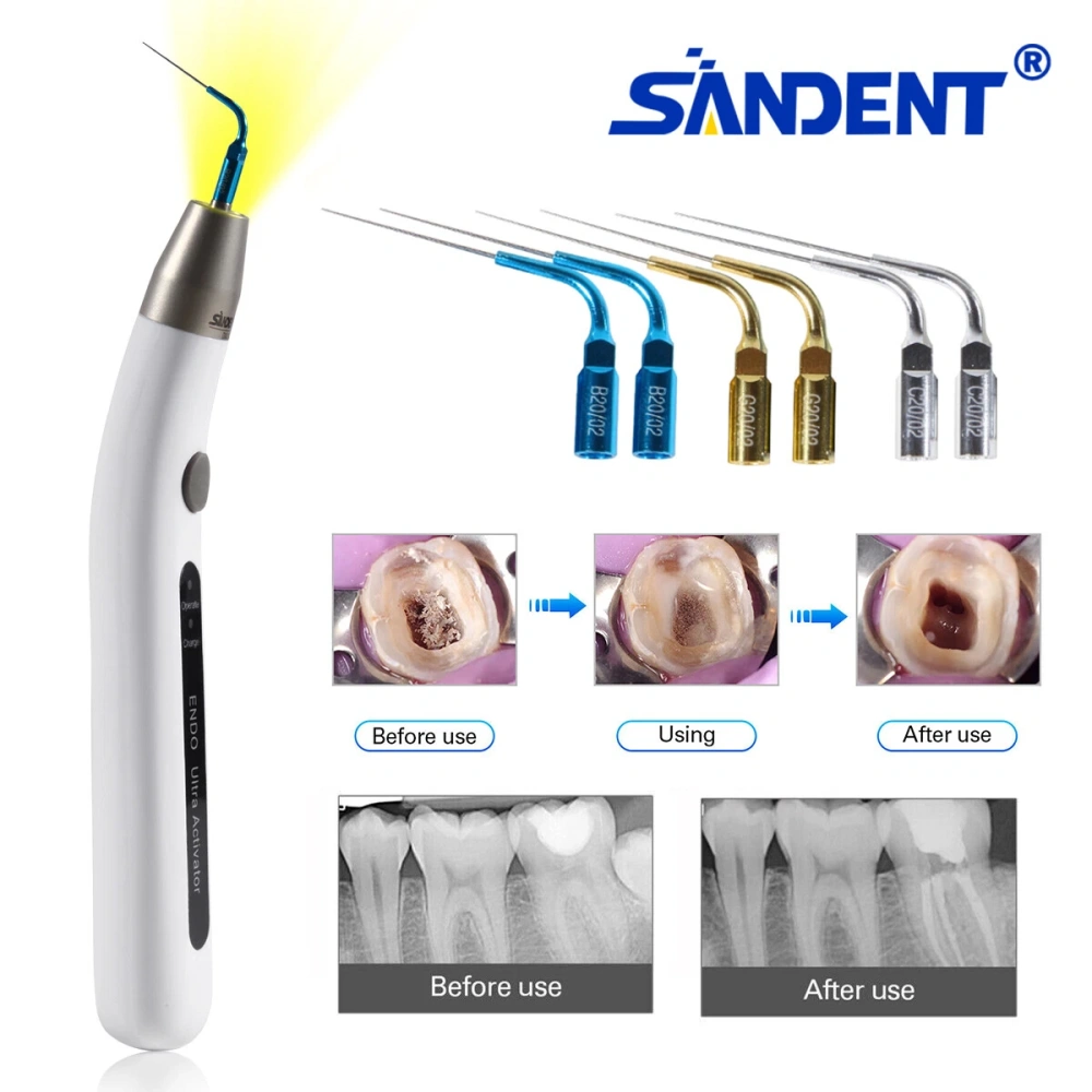 Ultrasonic Dental Endo Ultra Activator Irrigator Root Canal Scaling Tips 6 Tip