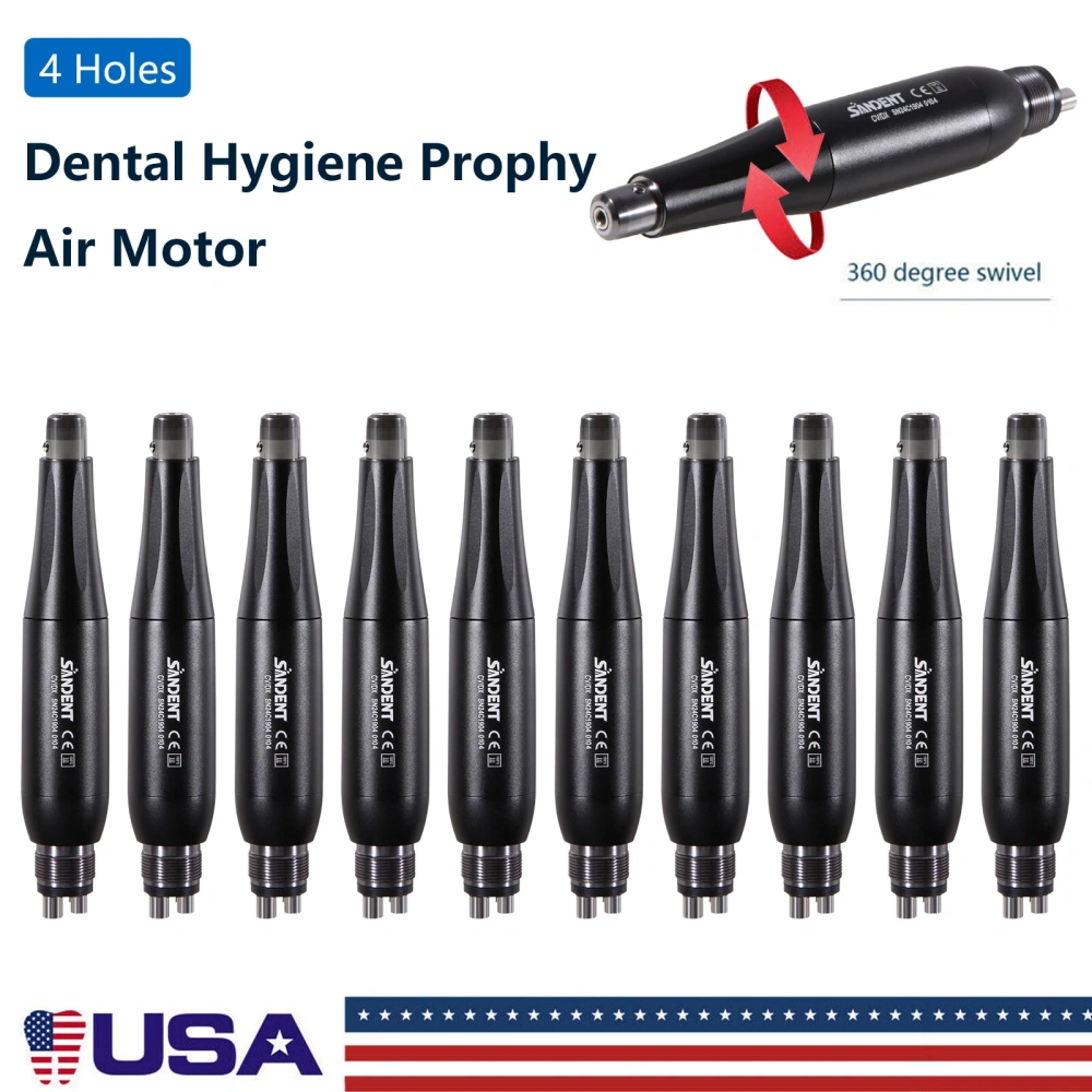Dental Hygiene Prophy Handpiece 4:1 Nose Cone Air Motor Low Speed 4 Hole