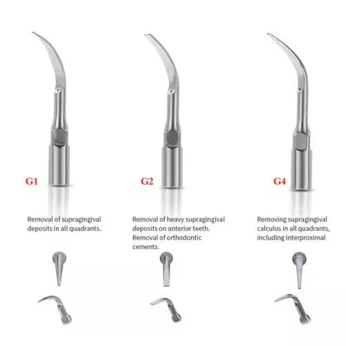 Dental Ultrasonic Air Perio Scaler Handpiece 4 Hole / 2 Hole+ 3 Scaling Tips for Dentist