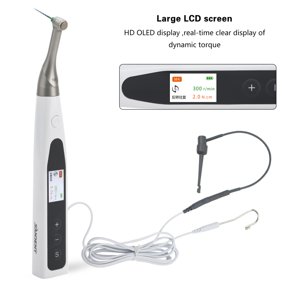 SANDENT 2 in 1 Dental Cordless Endodontics Endo Motor w/ Apex Locator