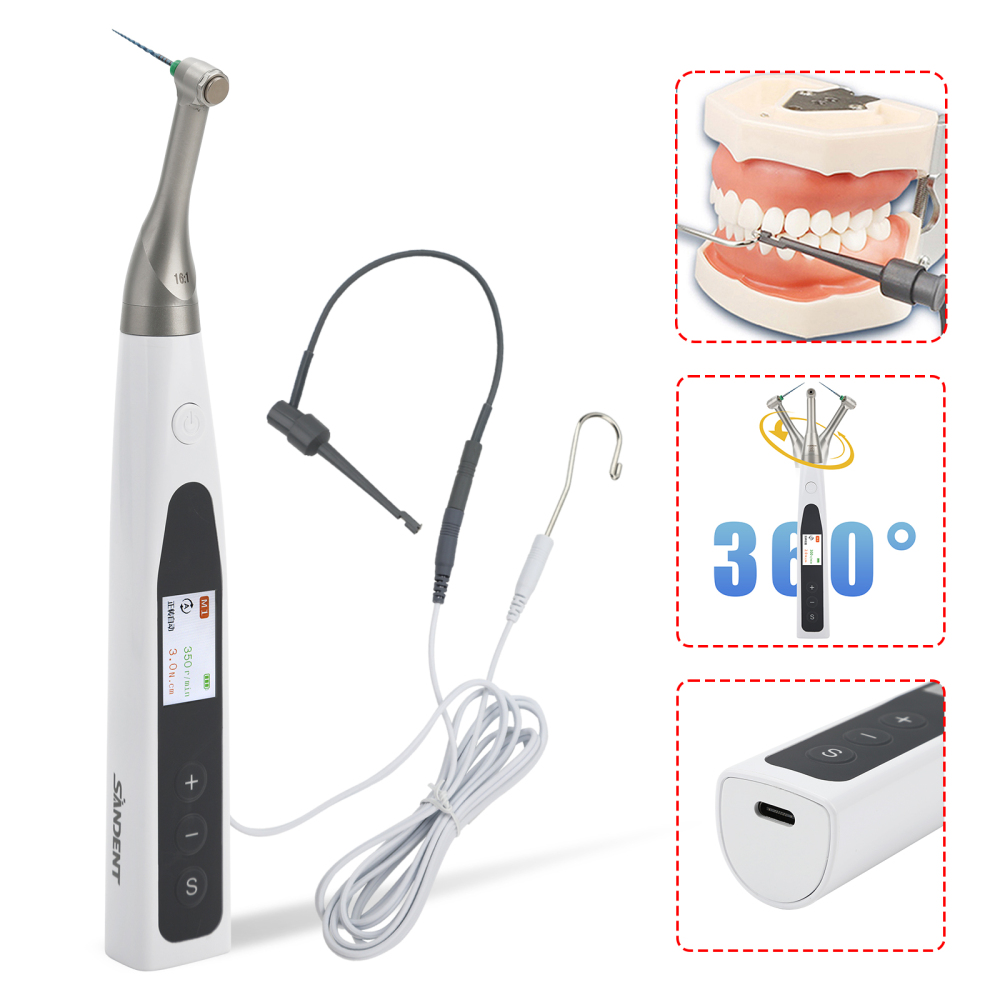SANDENT 2 in 1 Dental Cordless Endodontics Endo Motor w/ Apex Locator