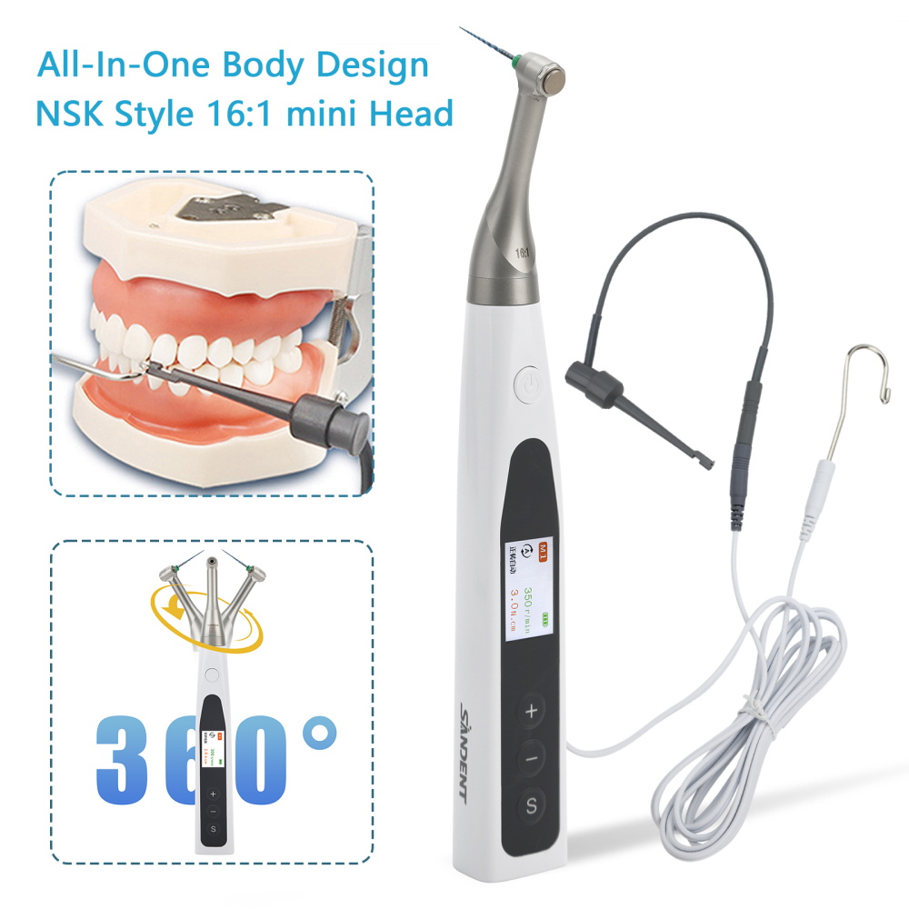 SANDENT 2 in 1 Dental Cordless Endodontics Endo Motor w/ Apex Locator