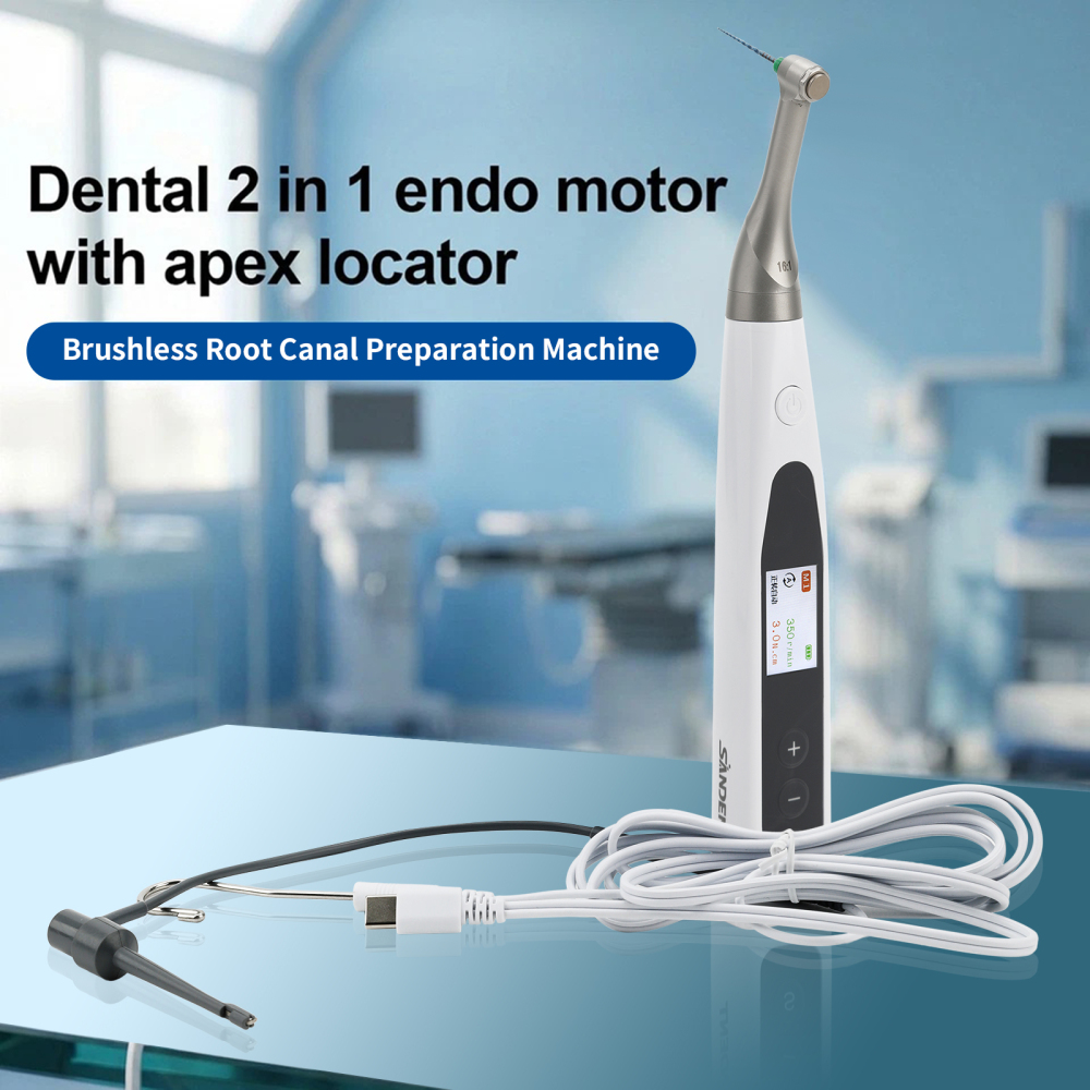 SANDENT 2 in 1 Dental Cordless Endodontics Endo Motor w/ Apex Locator