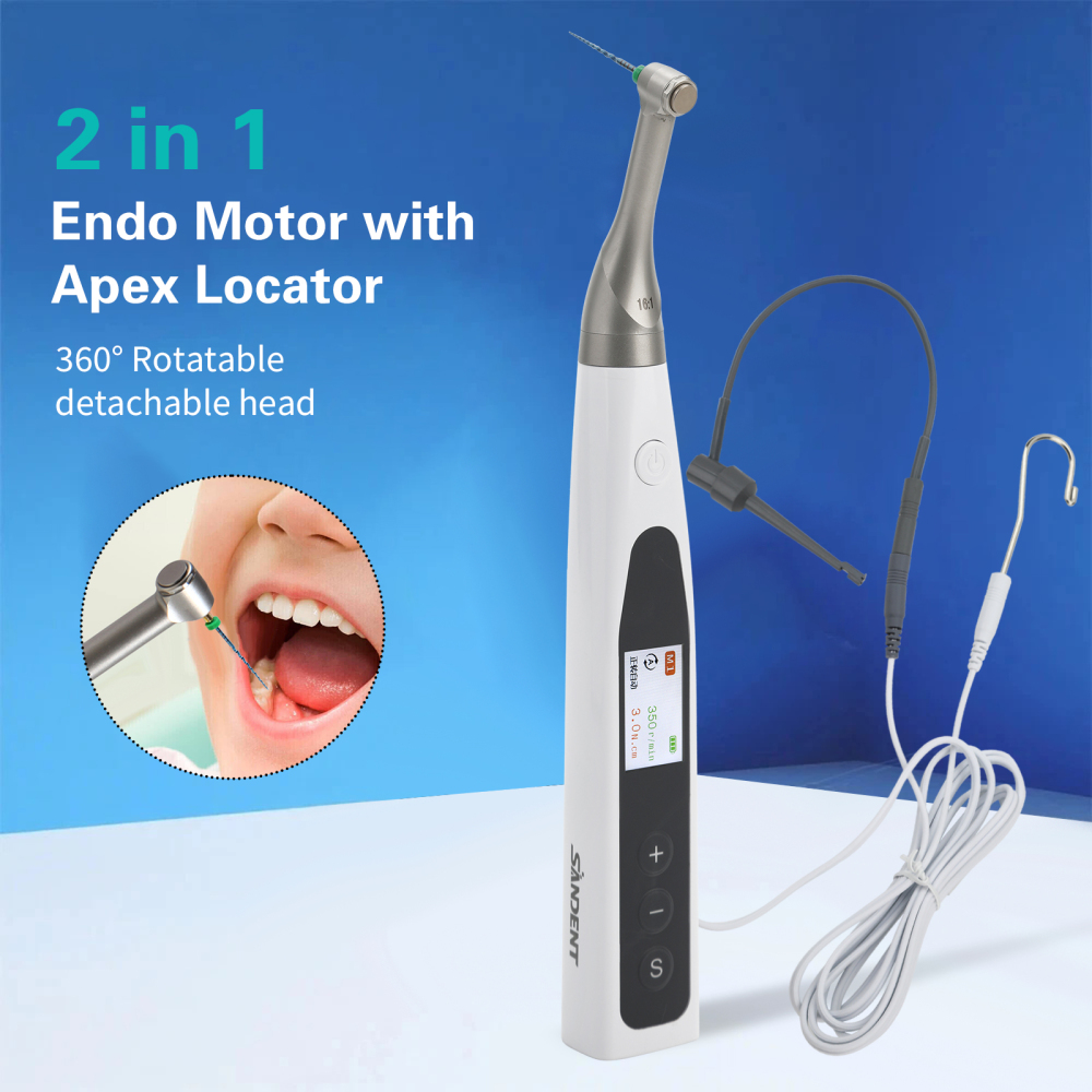 SANDENT 2 in 1 Dental Cordless Endodontics Endo Motor w/ Apex Locator