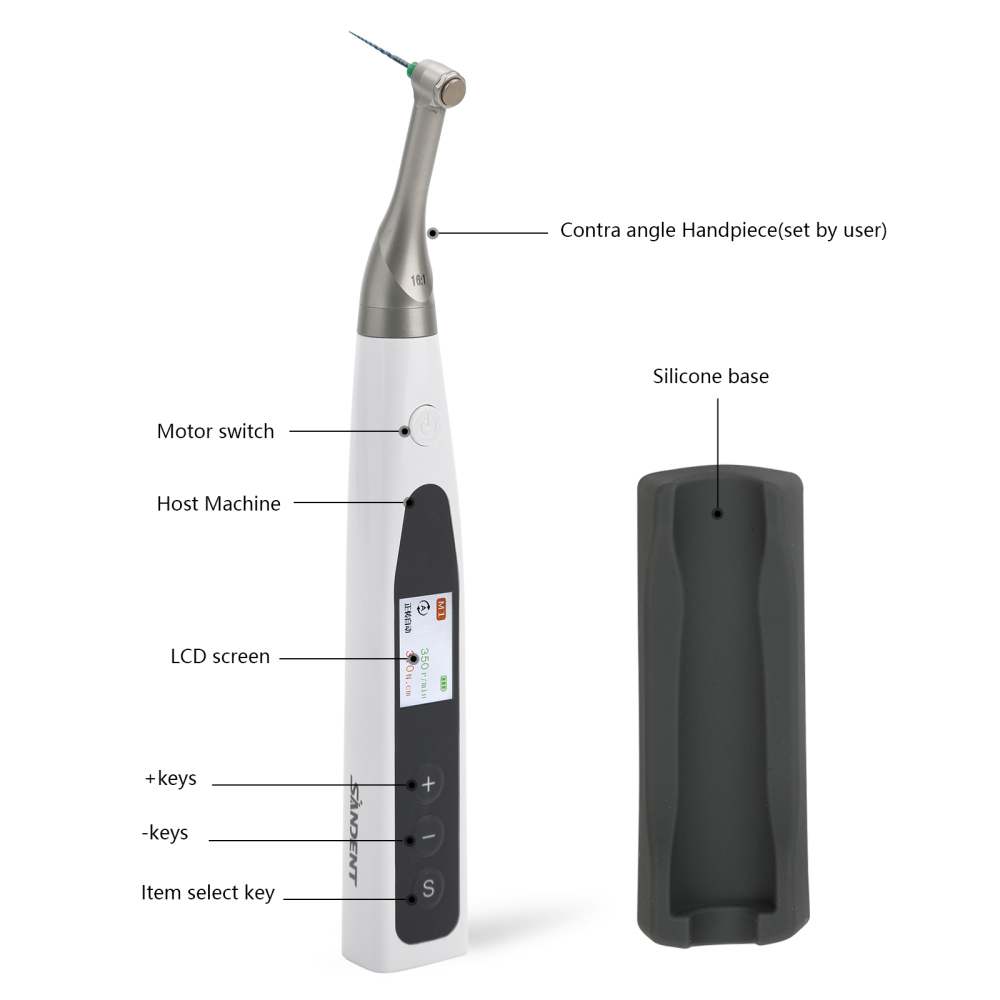 SANDENT 2 in 1 Dental Cordless Endodontics Endo Motor w/ Apex Locator