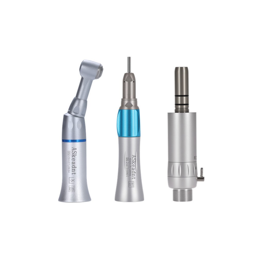 AS Dental Low Speed Handpiece Straight/ Push button/Latch Contra Angle /E Air Motor 4 /2Hole