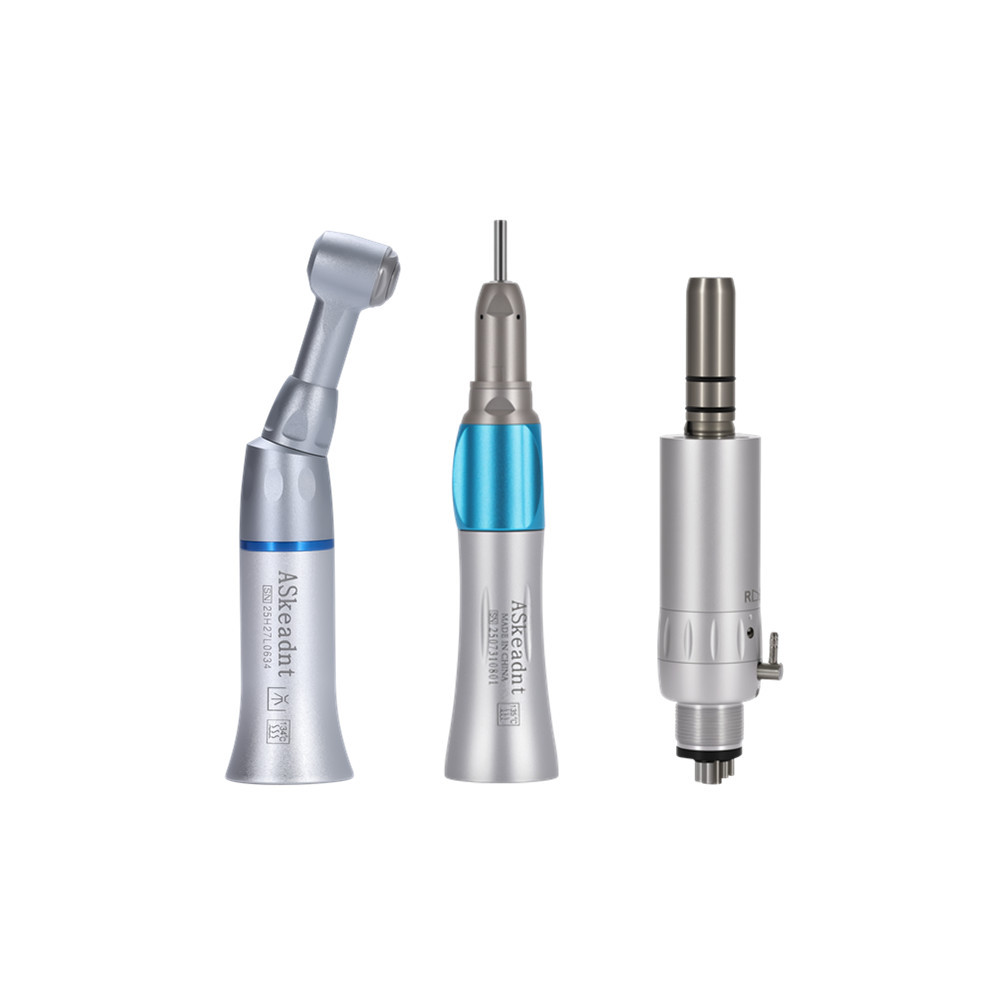 AS Dental Low Speed Handpiece Straight/ Push button/Latch Contra Angle /E Air Motor 4 /2Hole