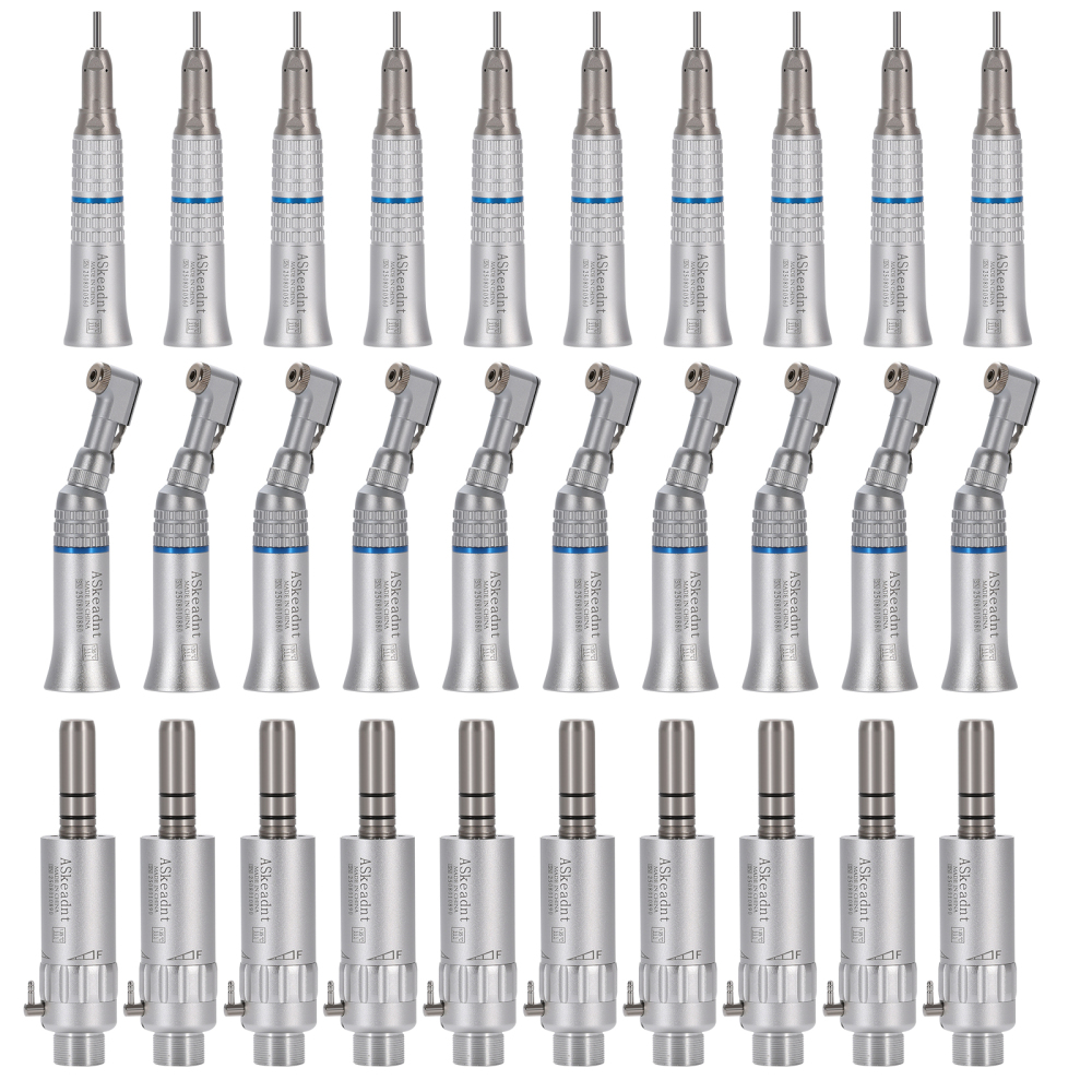 AS Dental Low Speed Handpiece Straight/ Push button/Latch Contra Angle /E Air Motor 4 /2Hole