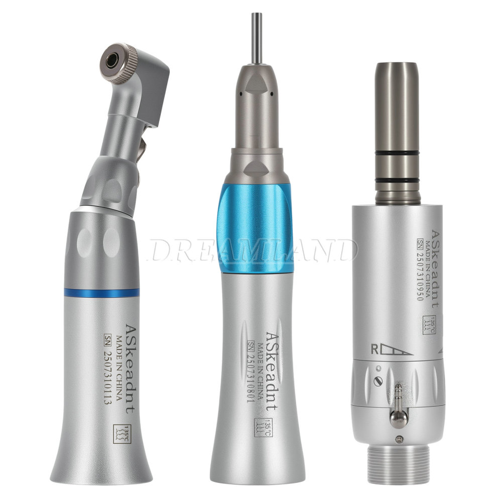 AS New type Dental Slow Low Speed latch Contra Angle Handpiece/ Straight Handpiece/ air Motor 2/4Hole