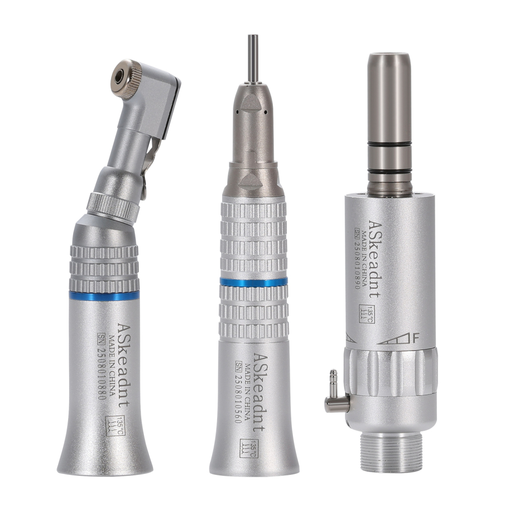 AS Dental Low Speed Handpiece Straight/ Push button/Latch Contra Angle /E Air Motor 4 /2Hole