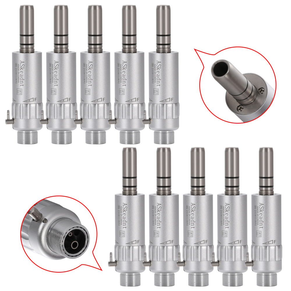 AS Dental Low Speed Handpiece Straight/ Push button/Latch Contra Angle /E Air Motor 4 /2Hole