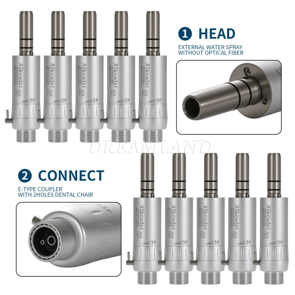 AS New type Dental Slow Low Speed latch Contra Angle Handpiece/ Straight Handpiece/ air Motor 2/4Hole