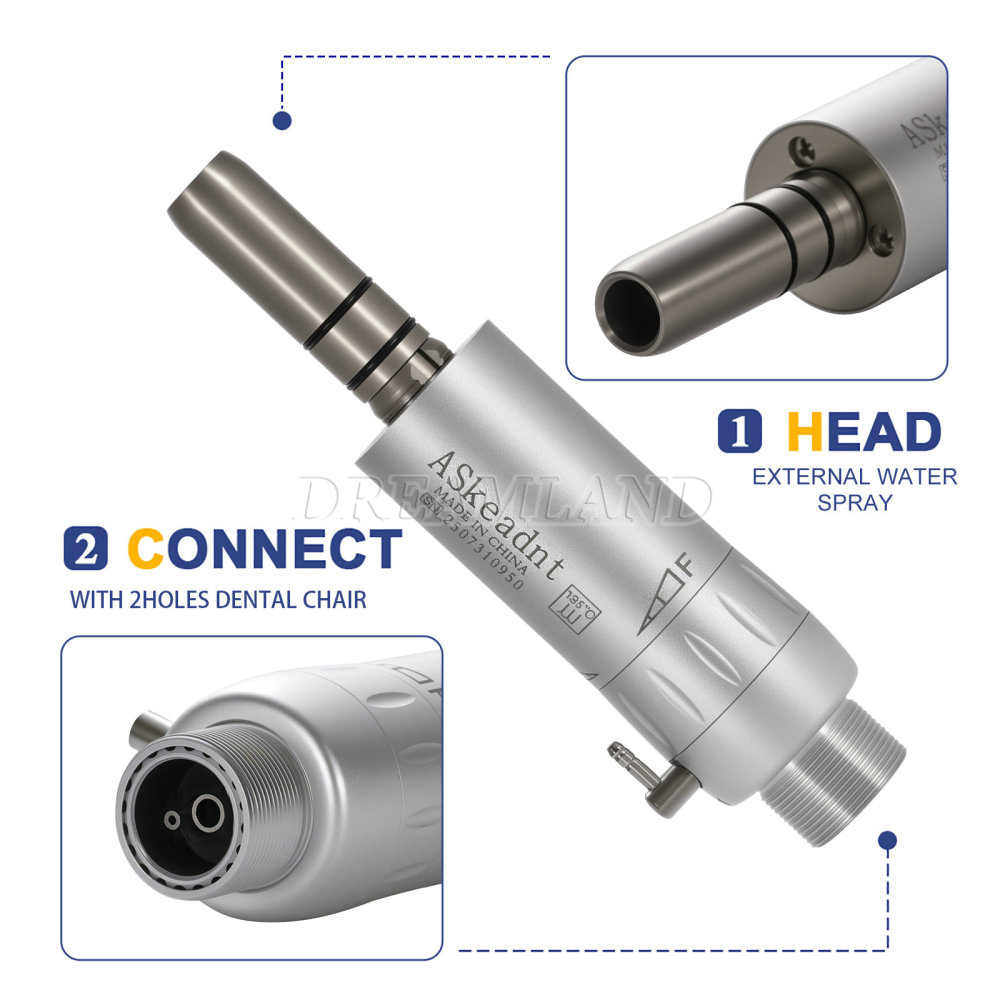 AS New type Dental Slow Low Speed latch Contra Angle Handpiece/ Straight Handpiece/ air Motor 2/4Hole