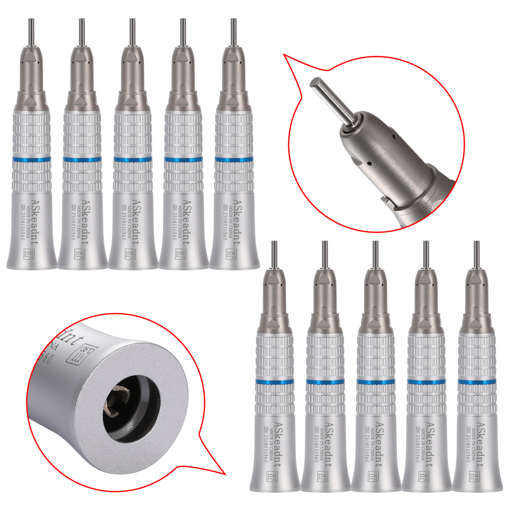 AS Dental Low Speed Handpiece Straight/ Push button/Latch Contra Angle /E Air Motor 4 /2Hole