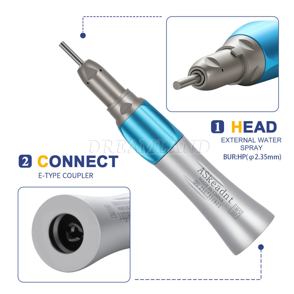 AS New type Dental Slow Low Speed latch Contra Angle Handpiece/ Straight Handpiece/ air Motor 2/4Hole