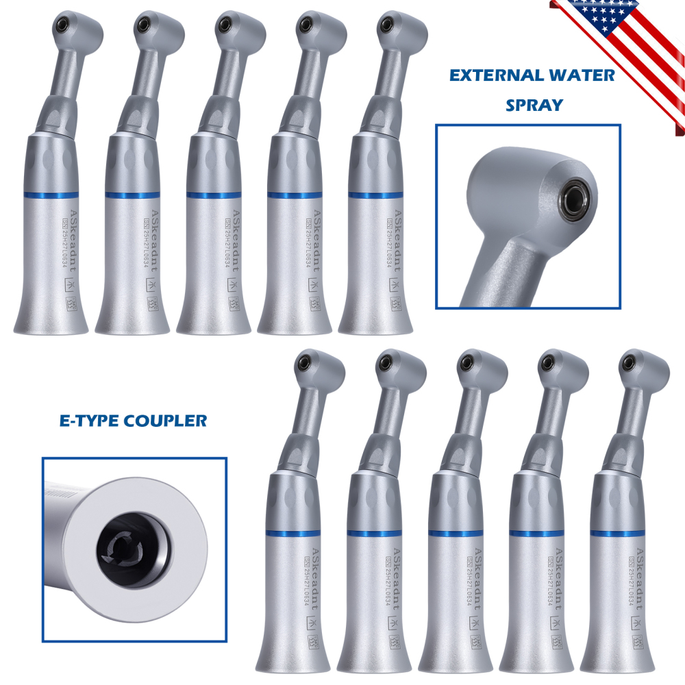 AS Dental Low Speed Handpiece Straight/ Push button/Latch Contra Angle /E Air Motor 4 /2Hole