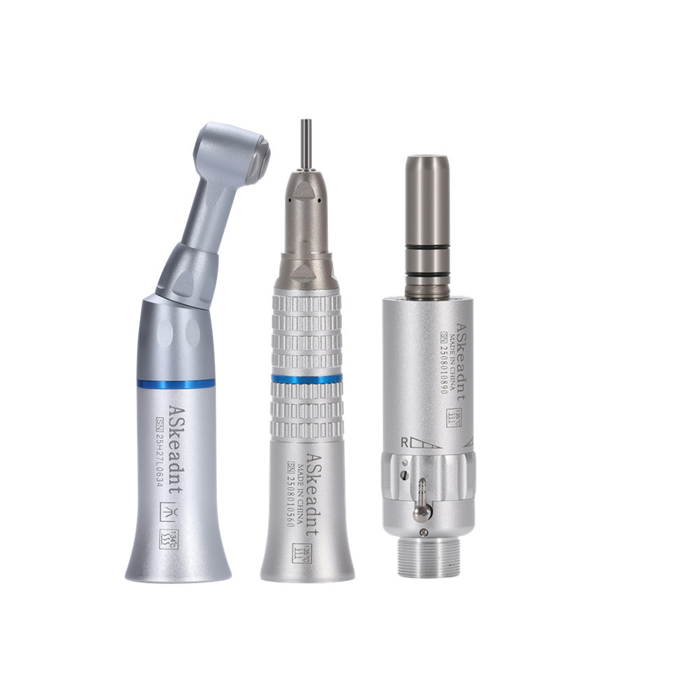 AS Dental Low Speed Handpiece Straight/ Push button/Latch Contra Angle /E Air Motor 4 /2Hole