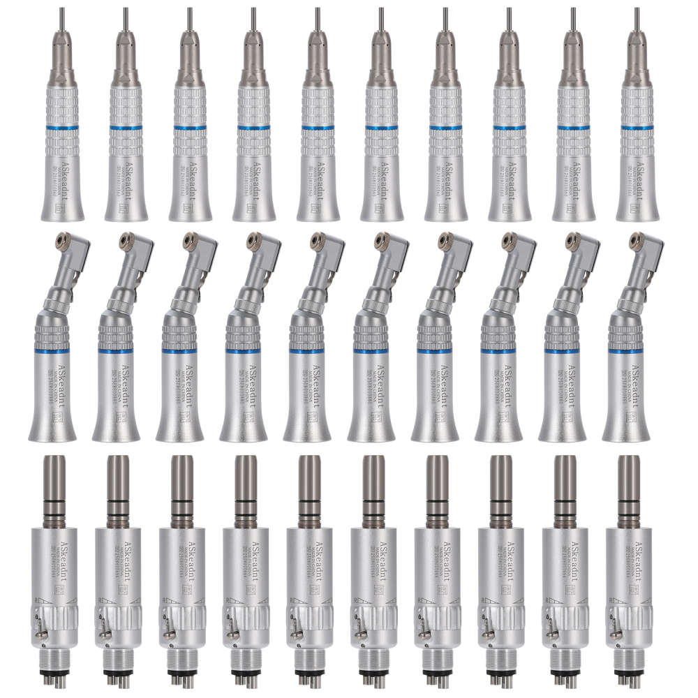 AS Dental Low Speed Handpiece Straight/ Push button/Latch Contra Angle /E Air Motor 4 /2Hole
