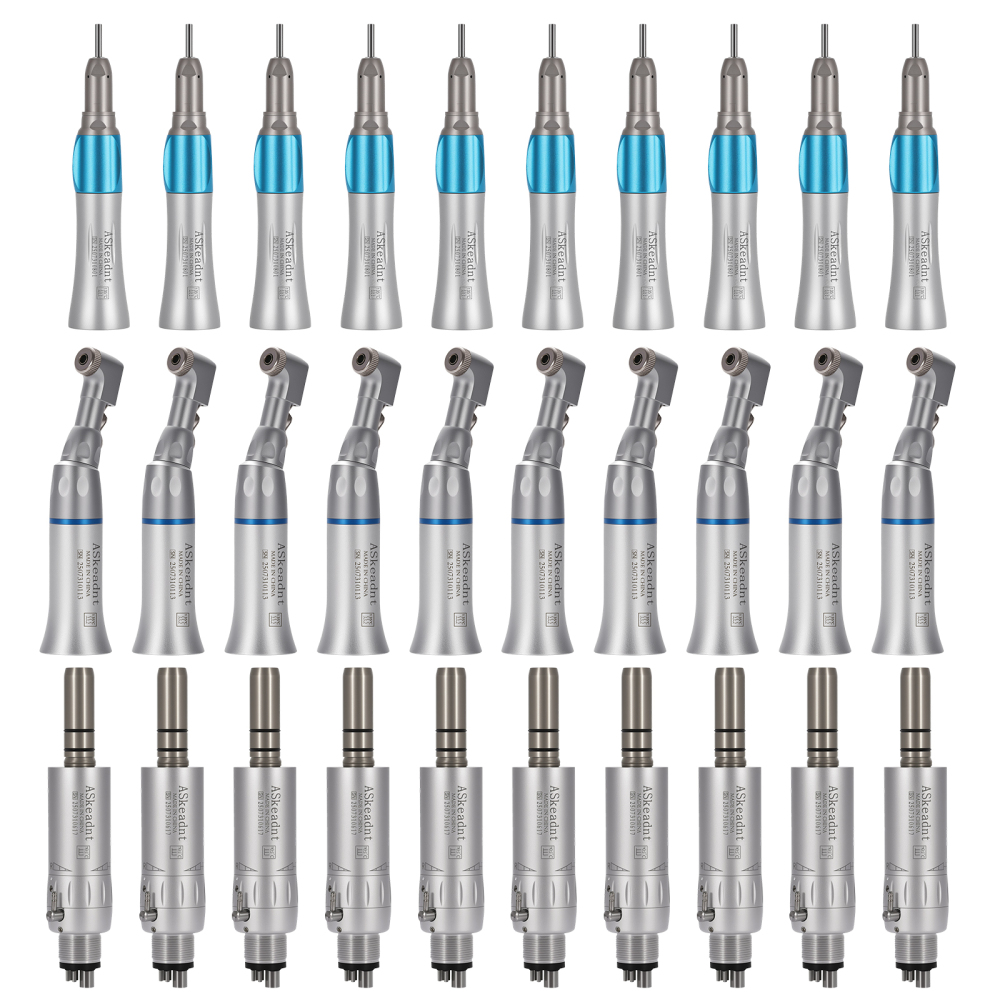 AS Dental Low Speed Handpiece Straight/ Push button/Latch Contra Angle /E Air Motor 4 /2Hole