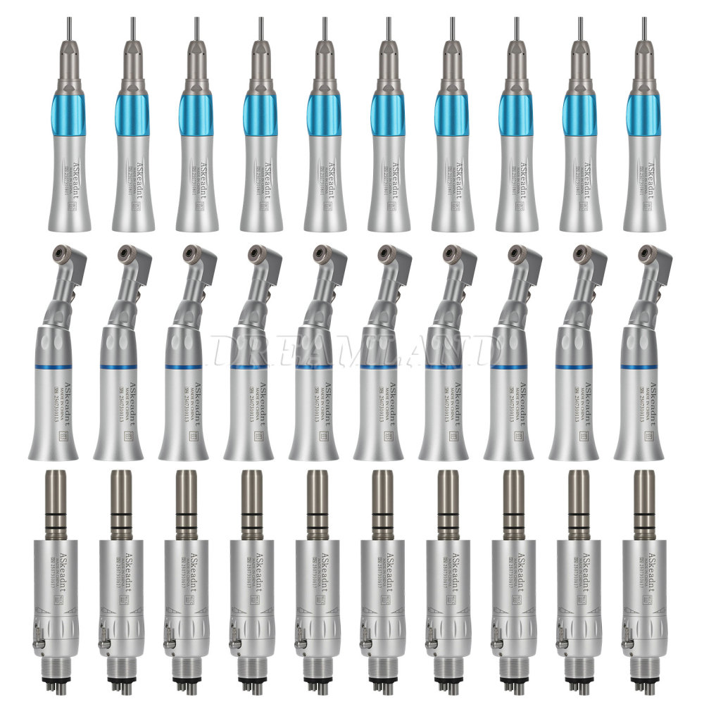 AS New type Dental Slow Low Speed latch Contra Angle Handpiece/ Straight Handpiece/ air Motor 2/4Hole