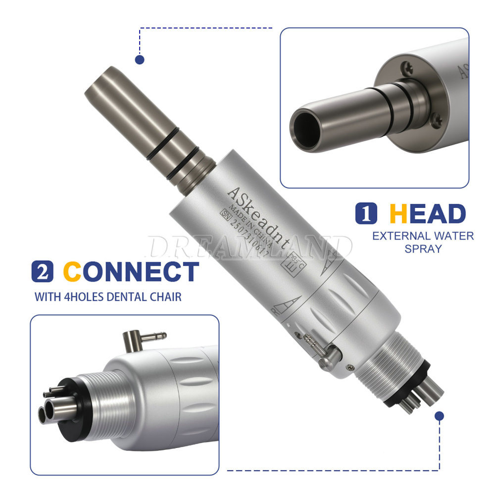 AS New type Dental Slow Low Speed latch Contra Angle Handpiece/ Straight Handpiece/ air Motor 2/4Hole