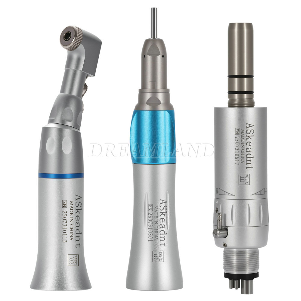 AS New type Dental Slow Low Speed latch Contra Angle Handpiece/ Straight Handpiece/ air Motor 2/4Hole