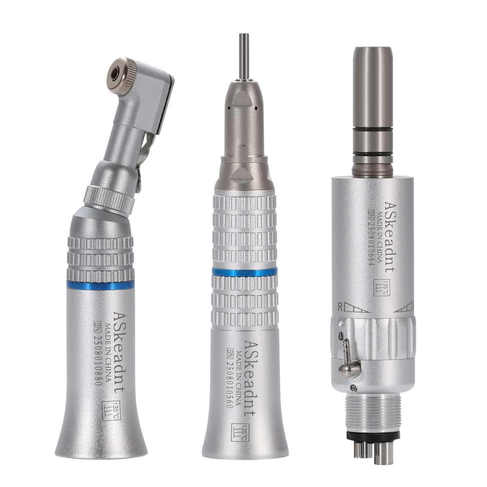 AS Dental Low Speed Handpiece Straight/ Push button/Latch Contra Angle /E Air Motor 4 /2Hole