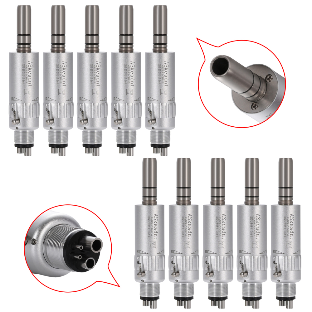 AS Dental Low Speed Handpiece Straight/ Push button/Latch Contra Angle /E Air Motor 4 /2Hole