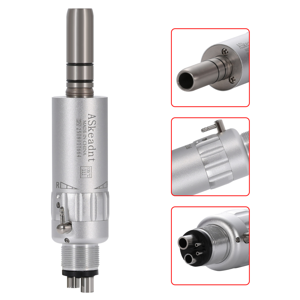 AS Dental Low Speed Handpiece Straight/ Push button/Latch Contra Angle /E Air Motor 4 /2Hole