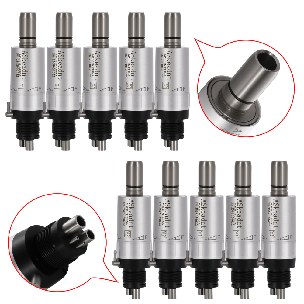 AS Dental Low Speed Handpiece Straight/ Push button/Latch Contra Angle /E Air Motor 4 /2Hole