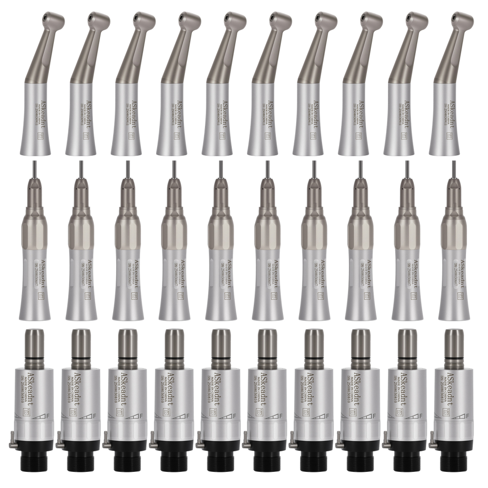 AS Dental Low Speed Handpiece Straight/ Push button/Latch Contra Angle /E Air Motor 4 /2Hole
