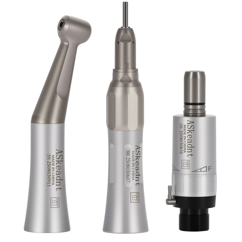 AS Dental Low Speed Handpiece Straight/ Push button/Latch Contra Angle /E Air Motor 4 /2Hole