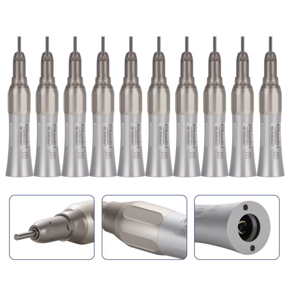 AS Dental Low Speed Handpiece Straight/ Push button/Latch Contra Angle /E Air Motor 4 /2Hole