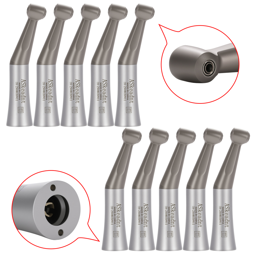 AS Dental Low Speed Handpiece Straight/ Push button/Latch Contra Angle /E Air Motor 4 /2Hole