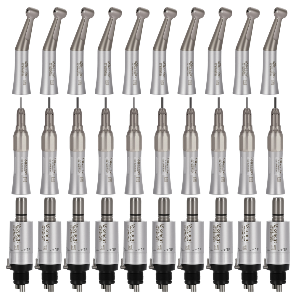 AS Dental Low Speed Handpiece Straight/ Push button/Latch Contra Angle /E Air Motor 4 /2Hole