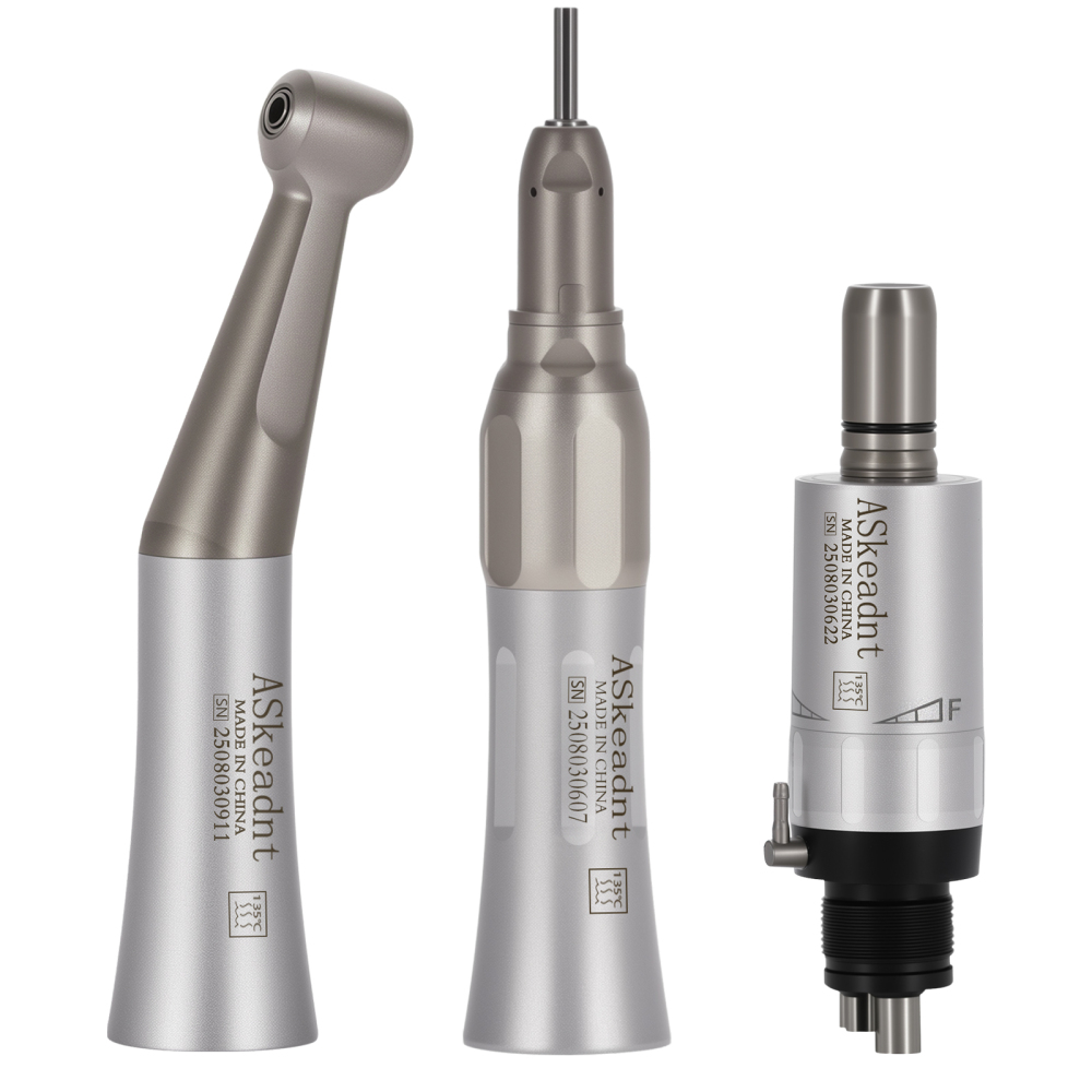 AS Dental Low Speed Handpiece Straight/ Push button/Latch Contra Angle /E Air Motor 4 /2Hole