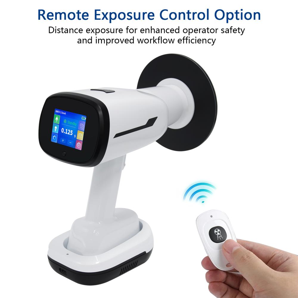 Dental X Ray Mobile High Frequency w/ Protective Shield Digital Unit Machine
