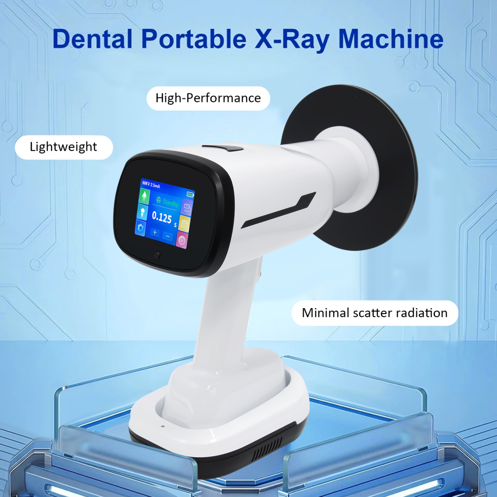 Dental X Ray Mobile High Frequency w/ Protective Shield Digital Unit Machine