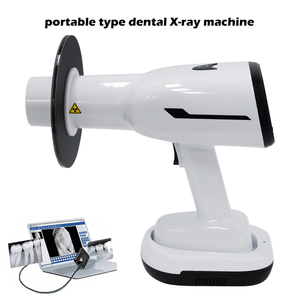 Dental X Ray Mobile High Frequency w/ Protective Shield Digital Unit Machine