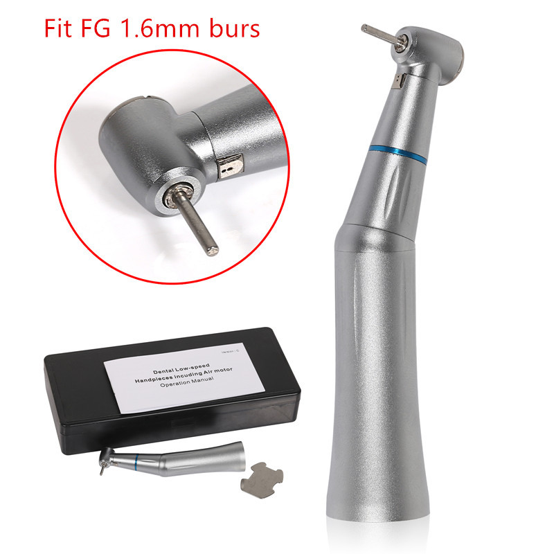 SkySea Dental Inner Spray Low Speed Contra Angle Handpiece fit FG 1.6mm Burs/ RA 2.35mm burs