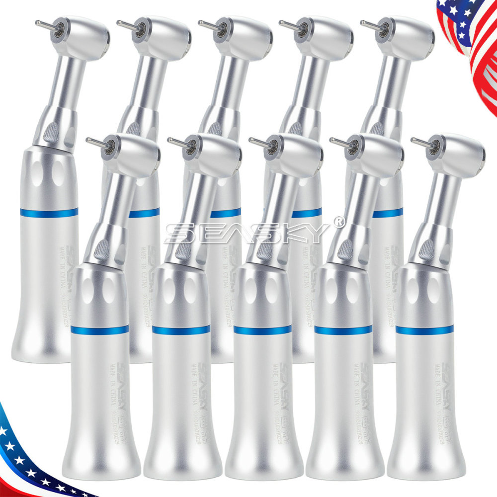 Dental Push Button Contra Angle Slow Low Speed Handpiece fit 1.6mm FG burs PAG
