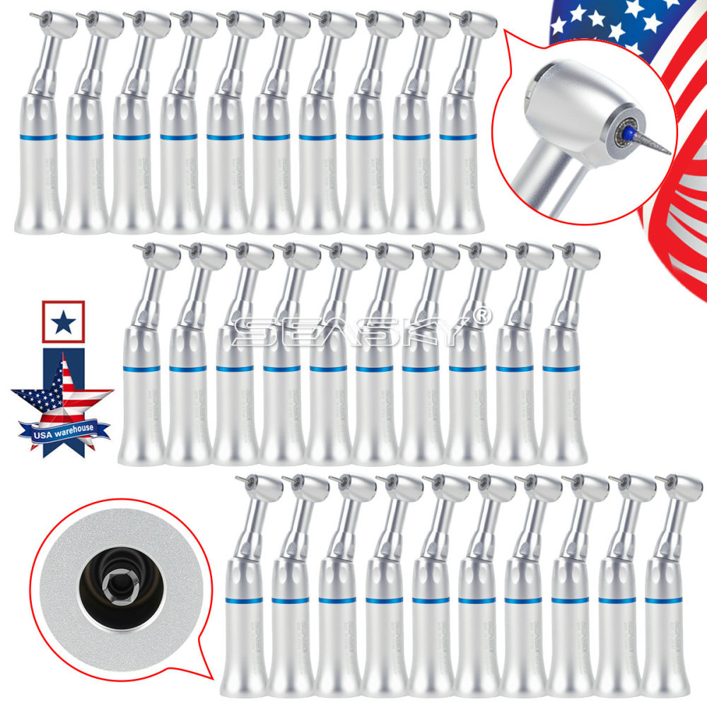 Dental Push Button Contra Angle Slow Low Speed Handpiece fit 1.6mm FG burs PAG