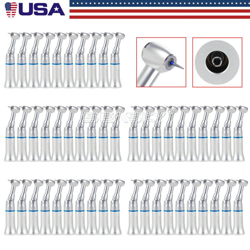 Dental Push Button Contra Angle Slow Low Speed Handpiece fit 1.6mm FG burs PAG