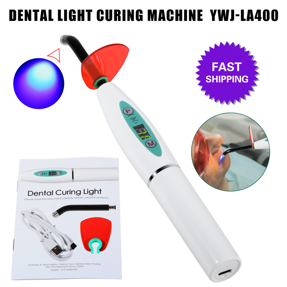Dental Wireless Cordless LED Cure Curing Light Lamp 2000mw 5W