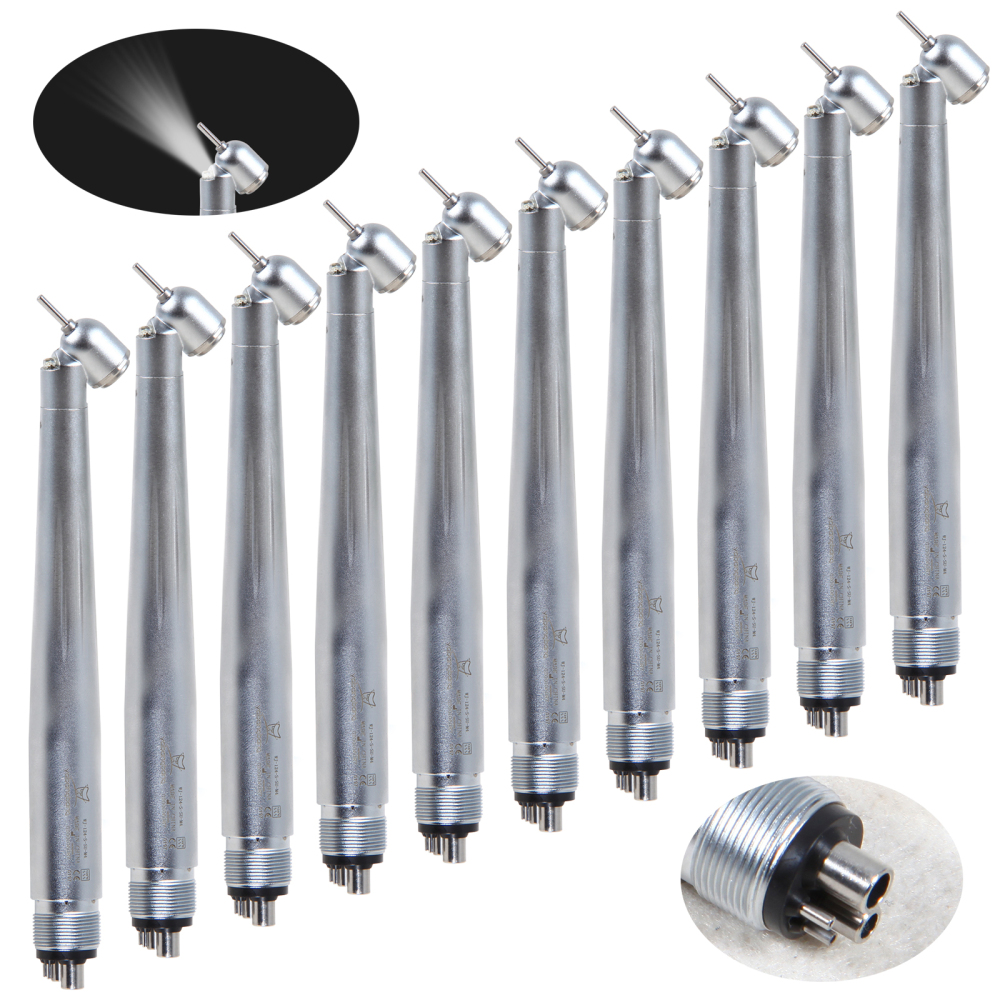 Dental 45 Degree Surgical High Speed Handpiece LED 4Hole