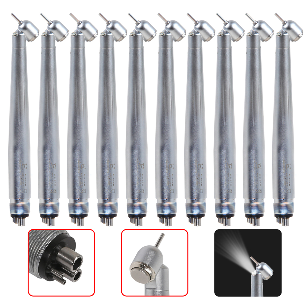 Dental 45 Degree Surgical High Speed Handpiece LED 4Hole