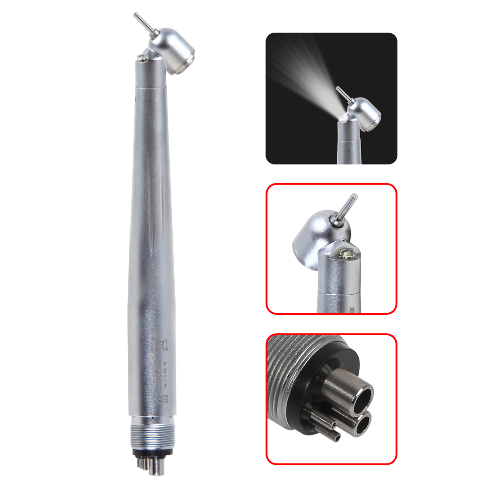 Dental 45 Degree Surgical High Speed Handpiece LED 4Hole